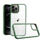 For iPhone 12 Pro Macaron High Transparent PC Phone Case(Green) - 1