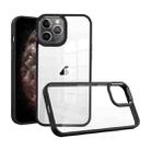 For iPhone 11 Pro Max Macaron High Transparent PC Phone Case(Black) - 1