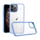 For iPhone 11 Pro Max Macaron High Transparent PC Phone Case(Light Blue) - 1