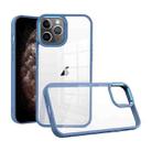 For iPhone 11 Pro Max Macaron High Transparent PC Phone Case(Blue) - 1