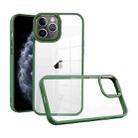 For iPhone 11 Pro Macaron High Transparent PC Phone Case(Green) - 1