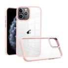For iPhone 11 Pro Macaron High Transparent PC Phone Case(Pink) - 1