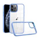 For iPhone 11 Pro Macaron High Transparent PC Phone Case(Light Blue) - 1