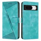 For Google Pixel 8 Dream Triangle Leather Phone Case with Lanyard(Green) - 1