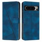 For Google Pixel 8 Pro Dream Triangle Leather Phone Case with Lanyard(Blue) - 1