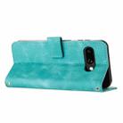 For Google Pixel 9a Dream Triangle Leather Phone Case with Long  Lanyard(Green) - 3