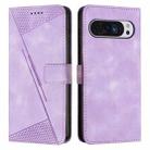 For Google Pixel 10 / 10 Pro Dream Triangle Leather Phone Case with Lanyard(Purple) - 1