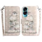 For Honor 90 Lite 3D Colored Horizontal Flip Leather Phone Case(Squirrels) - 1