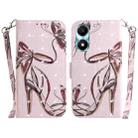 For Honor X5 Plus / Play 40C 3D Colored Horizontal Flip Leather Phone Case(Butterfly High-heeled) - 1