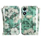 For Honor X5 Plus / Play 40C 3D Colored Horizontal Flip Leather Phone Case(Watercolor Flower) - 1