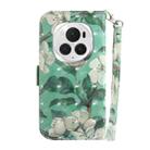 For Honor Magic6 Pro 3D Colored Horizontal Flip Leather Phone Case(Watercolor Flower) - 3