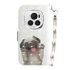 For Honor Magic6 Pro 3D Colored Horizontal Flip Leather Phone Case(Pug) - 3