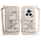 For Honor Magic6 Pro 3D Colored Horizontal Flip Leather Phone Case(Squirrels) - 1