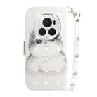 For Honor Magic6 Pro 3D Colored Horizontal Flip Leather Phone Case(Cute Cat) - 3
