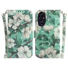 For Honor 200 3D Colored Horizontal Flip Leather Phone Case(Watercolor Flower) - 1