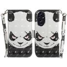 For Honor 200 3D Colored Horizontal Flip Leather Phone Case(Angry Bear) - 1
