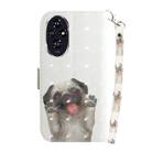 For Honor 200 3D Colored Horizontal Flip Leather Phone Case(Pug) - 3
