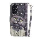 For Honor 200 3D Colored Horizontal Flip Leather Phone Case(Hug Cat) - 3