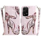 For Honor 200 Lite Global 3D Colored Horizontal Flip Leather Phone Case(Butterfly High-heeled) - 1