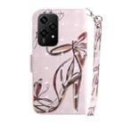 For Honor 200 Lite Global 3D Colored Horizontal Flip Leather Phone Case(Butterfly High-heeled) - 3