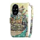For Honor 200 Pro 3D Colored Horizontal Flip Leather Phone Case(Zoo) - 3