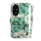 For Honor 200 Pro 3D Colored Horizontal Flip Leather Phone Case(Watercolor Flower) - 3