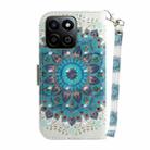 For Honor Play 60 Plus 3D Colored Horizontal Flip Leather Phone Case(Peacock Wreath) - 3