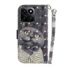 For Honor Play 60 Plus 3D Colored Horizontal Flip Leather Phone Case(Hug Cat) - 3