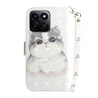 For Honor Play 60 Plus 3D Colored Horizontal Flip Leather Phone Case(Cute Cat) - 3