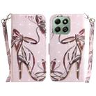 For Honor X6b 3D Colored Horizontal Flip Leather Phone Case(Butterfly High-heeled) - 1