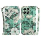 For Honor X6b 3D Colored Horizontal Flip Leather Phone Case(Watercolor Flower) - 1