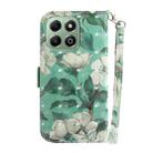 For Honor X6b 3D Colored Horizontal Flip Leather Phone Case(Watercolor Flower) - 3