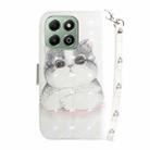 For Honor X6b 3D Colored Horizontal Flip Leather Phone Case(Cute Cat) - 3