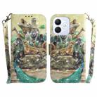 For Honor X60i 3D Colored Horizontal Flip Leather Phone Case(Zoo) - 1