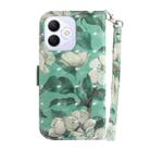 For Honor X60i 3D Colored Horizontal Flip Leather Phone Case(Watercolor Flower) - 3