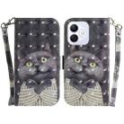 For Honor X60i 3D Colored Horizontal Flip Leather Phone Case(Hug Cat) - 1