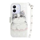 For Honor X60i 3D Colored Horizontal Flip Leather Phone Case(Cute Cat) - 3