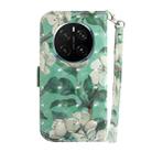 For Honor Magic7 Pro 3D Colored Horizontal Flip Leather Phone Case(Watercolor Flower) - 3