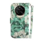 For Honor Magic7 3D Colored Horizontal Flip Leather Phone Case(Watercolor Flower) - 3