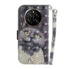 For Honor Magic7 3D Colored Horizontal Flip Leather Phone Case(Hug Cat) - 3