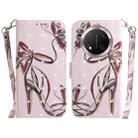 For Honor X9c 3D Colored Horizontal Flip Leather Phone Case(Butterfly High-heeled) - 1