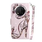 For Honor X9c 3D Colored Horizontal Flip Leather Phone Case(Butterfly High-heeled) - 3