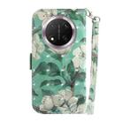 For Honor X9c 3D Colored Horizontal Flip Leather Phone Case(Watercolor Flower) - 3