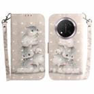 For Honor X9c 3D Colored Horizontal Flip Leather Phone Case(Squirrels) - 1