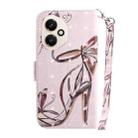 For Honor 400 Global 156.5mm 3D Colored Horizontal Flip Leather Phone Case(Butterfly High-heeled) - 3