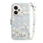 For Honor 400 Global 156.5mm 3D Colored Horizontal Flip Leather Phone Case(Magnolia) - 3