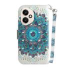 For Honor 400 Global 156.5mm 3D Colored Horizontal Flip Leather Phone Case(Peacock Wreath) - 3