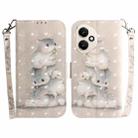 For Honor 400 Global 156.5mm 3D Colored Horizontal Flip Leather Phone Case(Squirrels) - 1