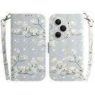 For Honor 400 Pro Global 160.8mm 3D Colored Horizontal Flip Leather Phone Case(Magnolia) - 1