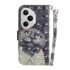 For Honor 400 Pro Global 160.8mm 3D Colored Horizontal Flip Leather Phone Case(Hug Cat) - 3